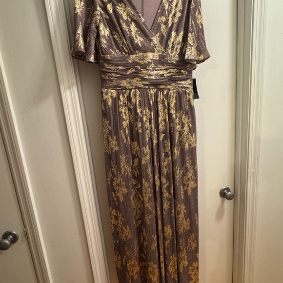 Brown and Cream Ruffled Tiered Maxi Dress Brown and Cream Ruffled Tiered Maxi Dress